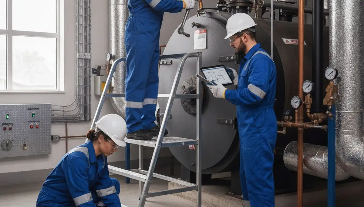 Boiler repair technician serving Evansville, IN homes with fast, reliable plumbing service