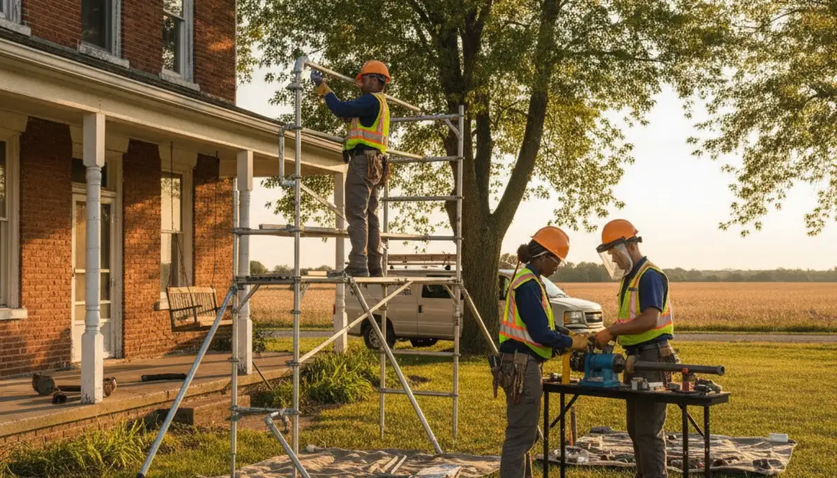 Evansville, IN plumber repairing a leak for local plumbing service