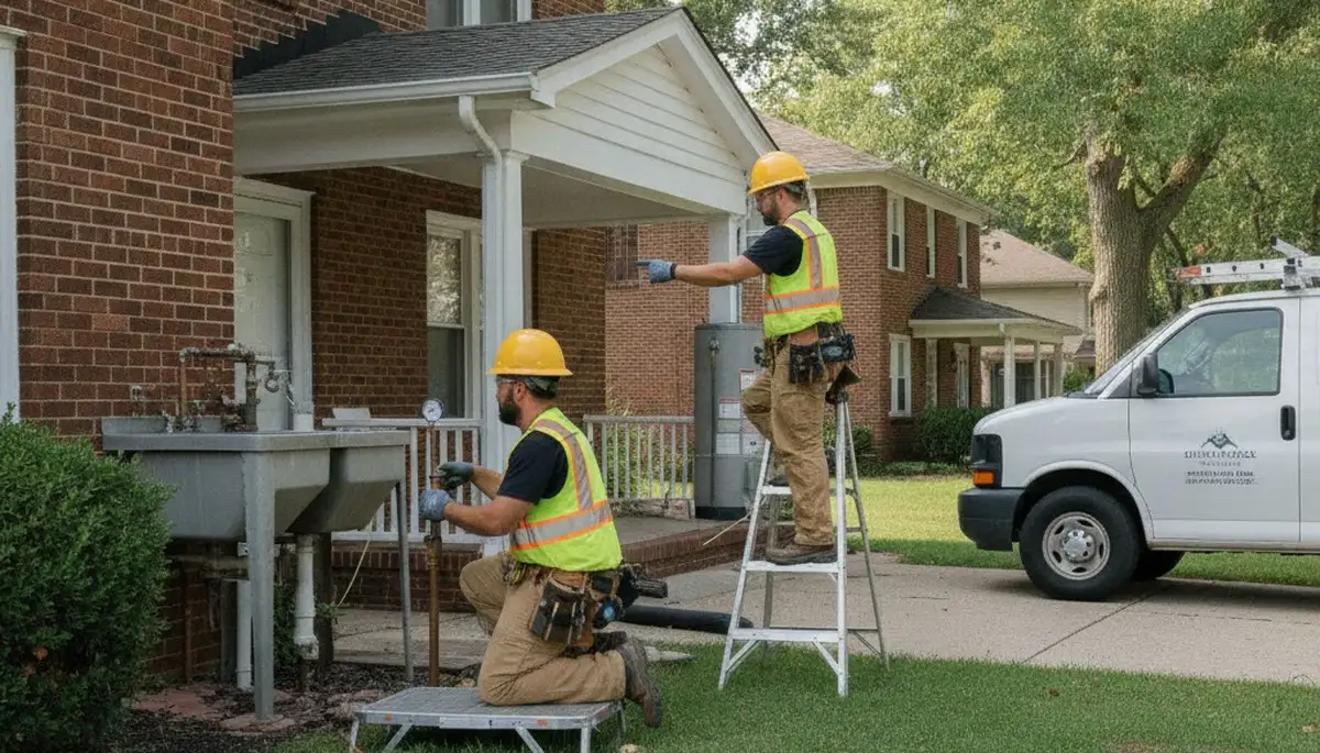 Plumbing repair team serving Evansville, IN for leak fixes, drain cleaning, and emergency service