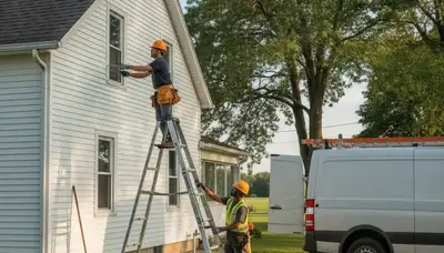 Evansville, IN plumber repairing a leaking pipe for a residential plumbing service