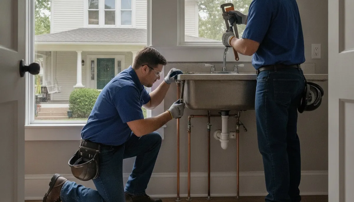 Plumbing repair service in Evansville, IN for residential and commercial plumbing issues