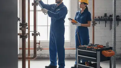 Evansville, IN plumber repairing a residential pipe for same-day plumbing service