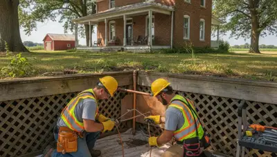 Evansville, IN plumber repairing a plumbing issue for a local home or business