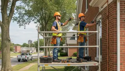 Evansville, IN plumber repairing a leaking pipe for reliable plumbing service