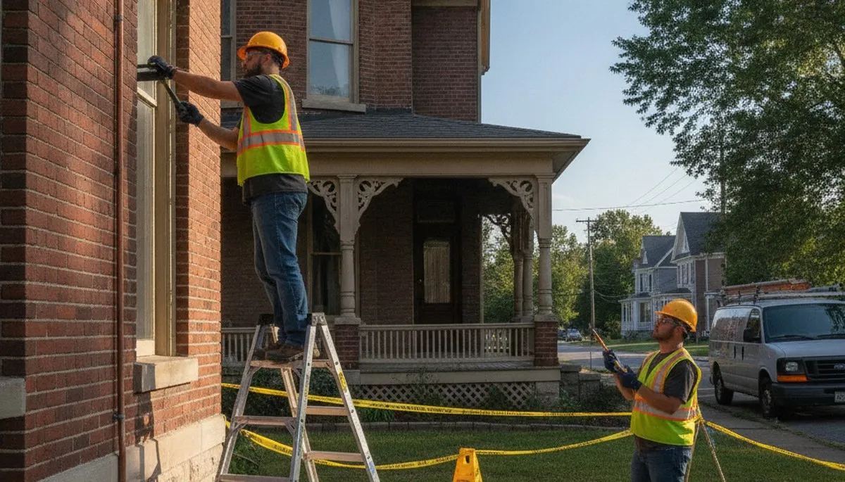 Evansville, IN plumber repairing a pipe for reliable plumbing repair service