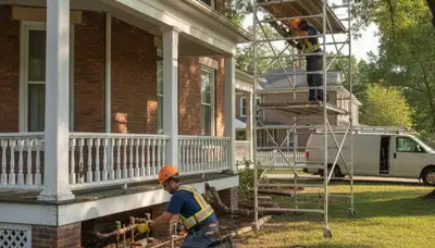Plumber repairing a leak in Evansville, IN for reliable plumbing repair service