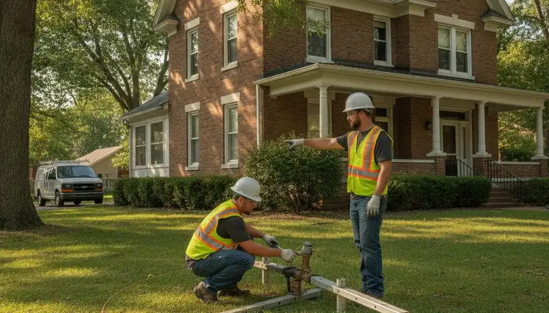 Professional plumber repairing a leak in Evansville, IN for reliable plumbing service