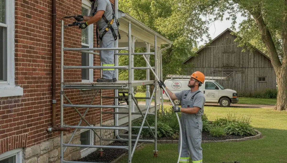 Evansville, IN plumber repairing a leak for residential plumbing service