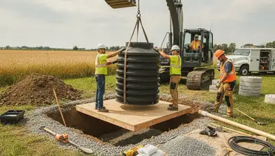 Septic tank installation service in Evansville, IN for residential plumbing repair and maintenance