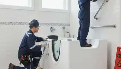 Walk in tub installation for Evansville, IN homes by local plumbing repair experts