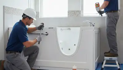 Walk in tub installation for Evansville, IN homes by local plumbing repair professionals